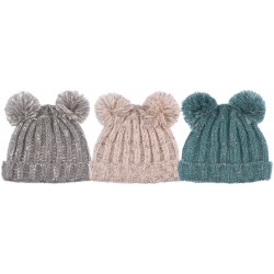 BONNET POMPONS FILLE