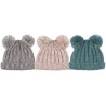 BONNET POMPONS FILLE