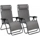 LOT DE 2 CHAISES LONGUES PLIANTES