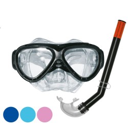 Dorlle Masque de Plongée, Tuba Sec Amélioré à 3 Canaux et Anti-Fuite  Anti-buée en Verre Trempé, Masque Tuba Haut de Gamme pour Adultes