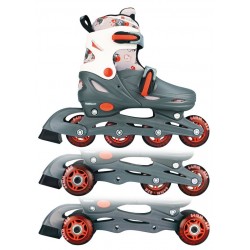 Rollers en ligne ajustables taille 36-39 bleu