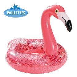 BOUEE FLAMANT ROSE GLITTER 104 X 91 CM