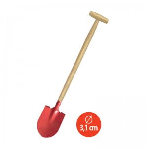 PELLE RONDE METAL MANCHE BOIS 67 CM