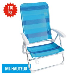 FAUTEUIL DOSSIER HAUT TEXTILENE 5 POSITIONS