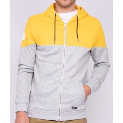 SWEAT CAPUCHE HOMME JAUNE