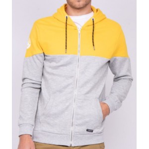 SWEAT CAPUCHE HOMME JAUNE