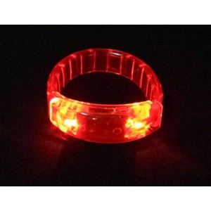 BRACELET LUMINEUX LED ROUGE