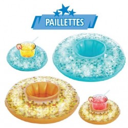 PORTE VERRE TRANSPARENTE GLITTER