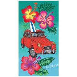 SERVIETTE DE PLAGE MICROFIBRE 90 X 170 CM