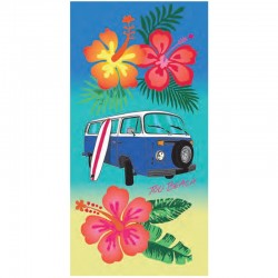 SERVIETTE DE PLAGE VELOURS 75 X 150 CM