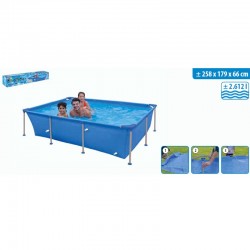 PISCINE TUBULAIRE 258 X 179 X 66 CM
