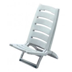 CHAISE DE PLAGE BLANCHE