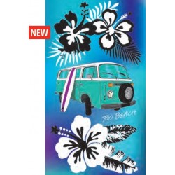 SERVIETTE DE PLAGE VELOURS 100 X 175 CM