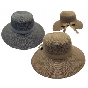 CHAPEAU FEMME PAILLE PAPIER AJUSTABLE