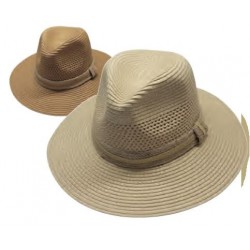 CHAPEAU HOMME PAILLE PAPIER BORD BAISSE