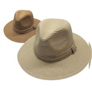 CHAPEAU HOMME PAILLE PAPIER BORD BAISSE