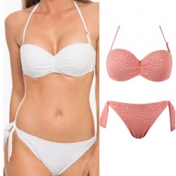 MAILLOT  DE BAIN 2 PIECES BANDEAU PUSH UP