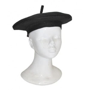 BERET EN FEUTRINE NOIR