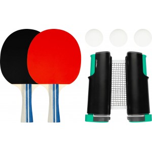 SET TENNIS DE TABLE FILET RAQUETTES ET BALLES