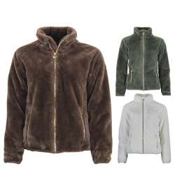 BLOUSON POLAIRE FAUSSE FOURRURE FEMME