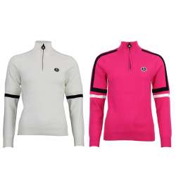 PULL COL ROULÉ DEMI-ZIP FEMME