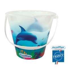 SEAU VIDE DAUPHINS 17 CM