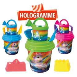 SEAU GARNI LICORNE 16 CM