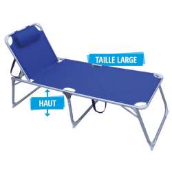 LIT DE CAMP HAUT 3 PIEDS 4 POSITIONS