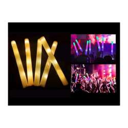 BATON LUMINEUX EN MOUSSE LED JAUNE