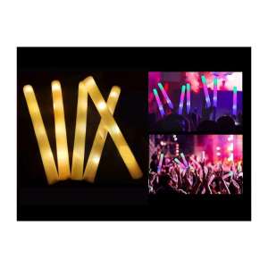 BATON LUMINEUX EN MOUSSE LED JAUNE