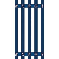 SERVIETTE DE PLAGE MICROFIBRE RAYE