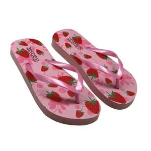 TONGS FILLE FRAISES 28/34