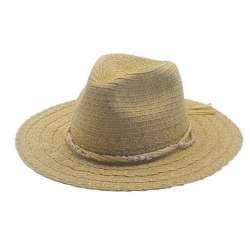 CHAPEAU PAILLE PAPIER FEMME AJUSTABLE