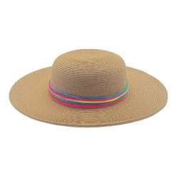 CHAPEAU PAILLE PAPIER CAPELINE FEMME