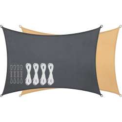 VOILE D'OMBRAGE POLYESTER 3 X 4 M