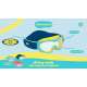 MASQUE DE PLONGEE SANGLE NEOPRENE - ENFANT