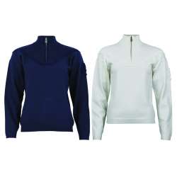 PULL COL ROULÉ MONTANT DEMI-ZIP FEMME