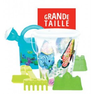 SEAU GARNI TRANSPARENT 22 CM